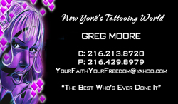  
full color business cards Greg Moore Tattoos
