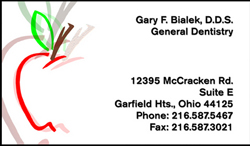  
full color business cards general dentistry
