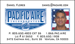  
full color business cards pacific aire
