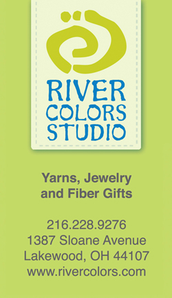 
full color business cards yarn retailer vertical card
